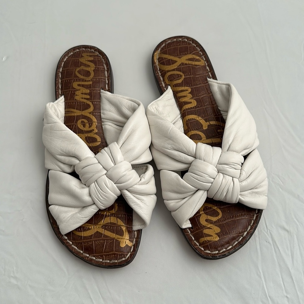 Sam Edelman Garson slightly off white knotted sandal